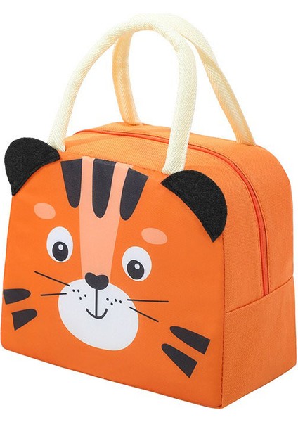 C Tarzı 23X14X19CM Sevimli Yalıtım Öğle Yemeği Kutusu Taşınabilir Buzdolabı Termal Çanta Çocuk Okul Termal Yalıtımlı Öğle Yemeği Kutusu Tote 3D Karton Desen Bento Çanta (Yurt Dışından)