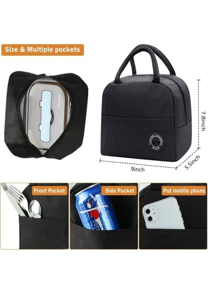 4MAITRESSE038 Tarzı Yalıtımlı Öğle Yemeği Çantası Kadın Çocuklar Için Soğutucu Kese Taşınabilir Çalışma Öğle Yemeği Kutusu Buz Paketi Tote Gıda Termal Çanta Maitresse Çanta (Yurt Dışından) fırsatları