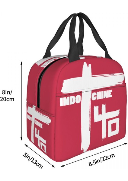 No.2 Tarzı 22X20X13CM Indochine Yalıtımlı Yemek Çantası Kadınlar Için Pop Rock ve Yeni Dalga Yeniden Kullanılabilir Termal Soğutucu Gıda Yemek Kabı Çocuklar Okul Çocukları (Yurt Dışından) indirimleri