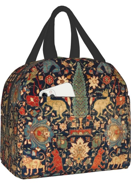 No.2 Tarzı 22X20X13CM Vintage Dokuma Halı Kilim Baskı Termal Yalıtımlı Öğle Yemeği Çantası Bohemian Etnik Geometrik Taşınabilir Yemek Kabı Çalışma Okulu Için (Yurt Dışından) fiyatları