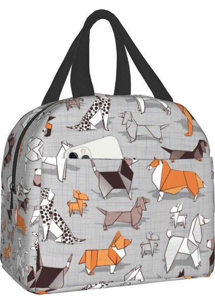 No.1 Stili 22X20X10CM Aşk Woof Dachshund Sosis Köpek Yalıtımlı Öğle Yemeği Çantası Okul Ofis Için Wiener Porsuk Köpekler Termal Soğutucu Yemek Kabı Kadın Erkek (Yurt Dışından)