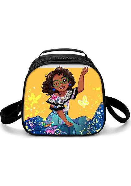 Bej Tarzı Harajuku Yenilik Serin Komik Encanto 3D Baskılı Crossbody Çanta Yarım Daire Öğle Yemeği Kutusu Okul Gıda Öğle Yemeği Çantası Buz Torbaları (Yurt Dışından)