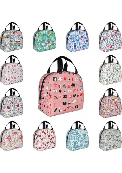 No.18 Stili 22X20X13CM Hemşirelik Hemşire Tıbbi Logo Öğle Yemeği Çantası Erkek Kadın Soğutucu Termal Yalıtımlı Yemek Kabı Çocuklar Için Okul Iş Gıda Bento Kutusu (Yurt Dışından) fiyatları