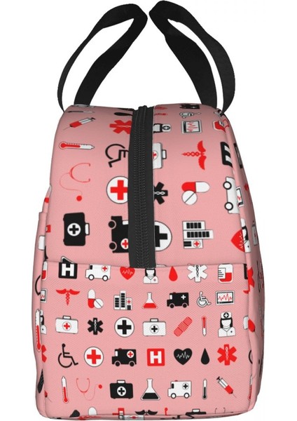 No.18 Stili 22X20X13CM Hemşirelik Hemşire Tıbbi Logo Öğle Yemeği Çantası Erkek Kadın Soğutucu Termal Yalıtımlı Yemek Kabı Çocuklar Için Okul Iş Gıda Bento Kutusu (Yurt Dışından) modelleri