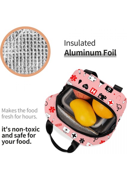 No.18 Stili 22X20X13CM Hemşirelik Hemşire Tıbbi Logo Öğle Yemeği Çantası Erkek Kadın Soğutucu Termal Yalıtımlı Yemek Kabı Çocuklar Için Okul Iş Gıda Bento Kutusu (Yurt Dışından) indirimleri