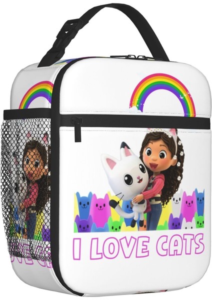 No.3 Tarzı 26X21X11CM Gabbys Dollhouse Yalıtımlı Öğle Yemeği Çantaları Okul Ofis Için Pandy Paws Gabby Denizkızı Kedi Sızdırmaz Termal Soğutucu Bento Kutusu Kadın (Yurt Dışından)