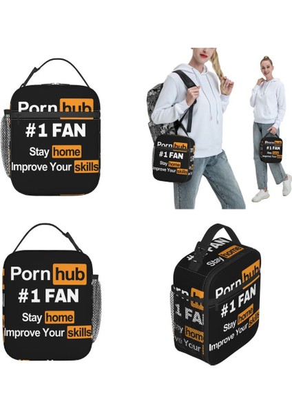 No.1 Stili 21X11X26CM Pornhub Fan Kalmak Ev Aksesuarları Yalıtımlı Öğle Yemeği Çantası Açık Öğle Yemeği Kabı Sızdırmaz Yeni Varış Soğutucu Termal Yemek Kabı (Yurt Dışından)