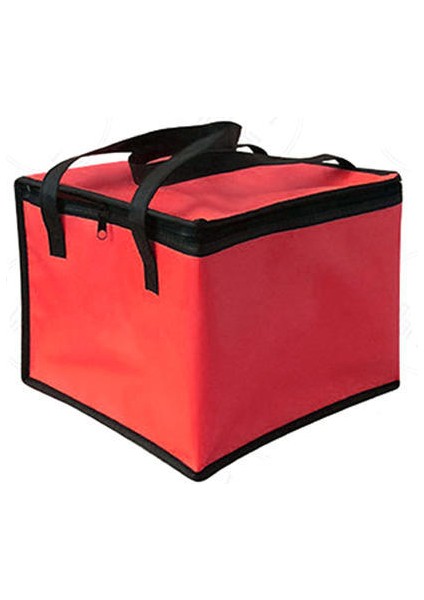 Kırmızı Stil 35X35X23CM Yalıtımlı Termal Soğutucu Çanta Serin Öğle Yemeği Yiyecekleri Içecek Kutuları Içecek Depolama Büyük Kare Soğutulmuş Çanta Z Teneke Folyo Gıda Torbaları (Yurt Dışından)