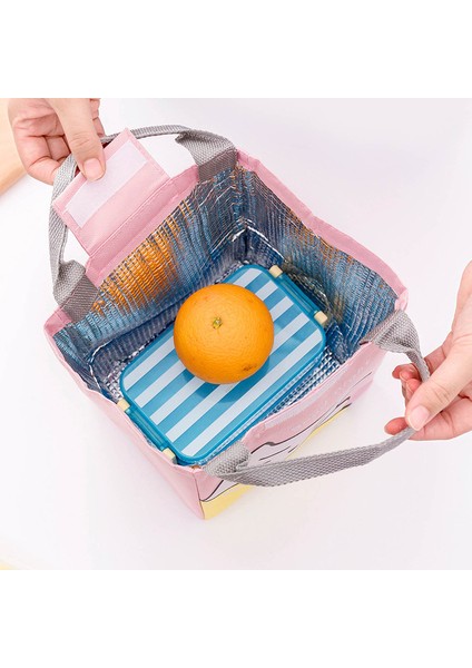 Pembe-Kedi Stili Sevimli Kedi Baskı Termal Öğle Yemeği Çantası Sevimli Hayvanlar Baskılı Su Geçirmez Karikatür Tote Soğutucu Çanta Kız Taşınabilir Yalıtımlı Çanta (Yurt Dışından) fırsatları