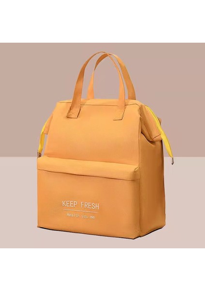 Turuncu-S Tarzı Büyük Kapasiteli Öğle Yemeği Çantası Kadın Su Geçirmez Yalıtımlı Omuz Crossbody Çanta Yemek Kabı Için Taşınabilir Taze Soğutucu Çanta (Yurt Dışından)