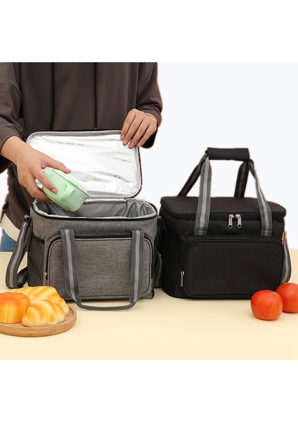 Kırmızı Stil 15L Taşınabilir Termal Öğle Yemeği Çantası Yiyecek Kutusu Dayanıklı Su Geçirmez Ofis Soğutucu Yemek Kabı Buz Yalıtımlı Kılıf Kamp Oxford Akşam Yemeği Çantası (Yurt Dışından) fiyatları