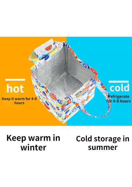 L Tarzı Moda Öğle Yemeği Çantası Yalıtımlı Termal Güzel Kedi Renkli Kahvaltı Kutusu Çanta Kadın Taşınabilir El Paketi Seyahat Ürünleri (Yurt Dışından) fırsatları