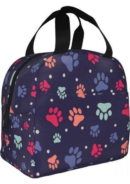 No.18 Stili 22X20X13CM Komik Köpek Paw Desen Termal Yalıtımlı Öğle Yemeği Çantası Kadın Yeniden Kullanılabilir Yemek Kabı Açık Çok Fonksiyonlu Yiyecek Kutusu (Yurt Dışından) fiyatları