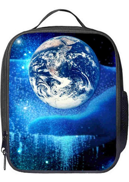 044LB32 Tarzı Uzay Öğle Yemeği Çantası Özelleştirilmiş Galaxy Kadın Erkek Gençler Erkek Kız Çocuk Okul Termal Soğutucu Yalıtımlı Tote Kutu (Yurt Dışından)