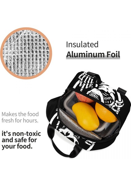 No.11 Tarzı 22X20X13CM Kafatası Yalıtımlı Öğle Yemeği Çantası Okul Ofis Için Yeniden Kullanılabilir Termal Soğutucu Yemek Kabı Kadın Çocuk Gıda Konteyner Bez Çantalar (Yurt Dışından) indirimleri