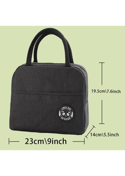 4FOOD046 Tarzı Öğle Yemeği Çantası Soğutucu Tote Taşınabilir Yalıtımlı Fermuar Termal Kanvas Çanta Gıda Unisex Seyahat Öğle Yemeği Kutusu Organizatör Çanta Gıda Baskı (Yurt Dışından) fiyatları