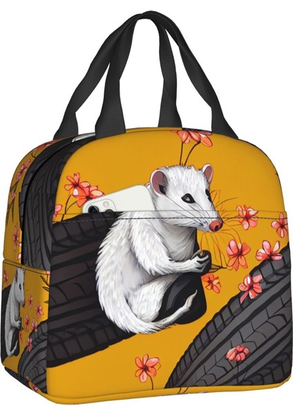 No.11 Tarzı 22X20X13CM Opossum Sevgililer Taşınabilir Öğle Yemeği Kutuları Kadın Çok Fonksiyonlu Hayvan Pet Termal Soğutucu Gıda Yalıtımlı Öğle Yemeği Çantası Ofis Çalışması (Yurt Dışından)