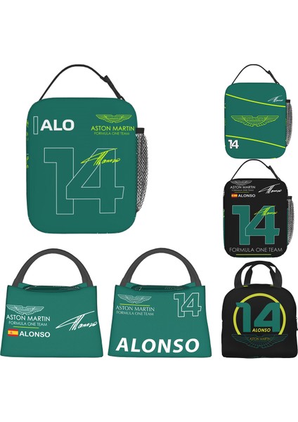 No.14 Tarzı 22X20X13CM Aston Martin F1 Fernando Alonso Takımı Ürün Öğle Yemeği Kutuları Termal Yalıtımlı Soğutucu Termal Öğle Yemeği Çantası Kutusu (Yurt Dışından) fiyatları