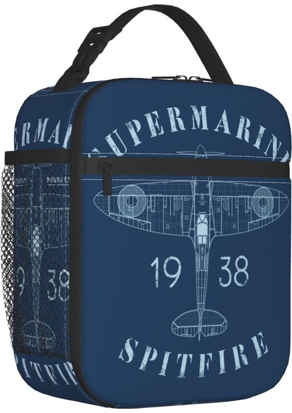 No.13 Tarzı Pilot Kaptan Çizgili Yalıtımlı Öğle Yemeği Çantaları Kadınlar Için Havacılık Uçak Aviator Taşınabilir Termal Soğutucu Gıda Yemek Kabı Okul (Yurt Dışından)