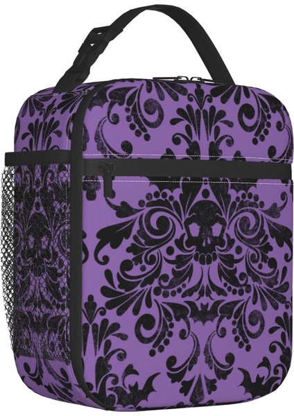 No.12 Tarzı 21X11X26CM Yarasalar Gece Termal Yalıtımlı Öğle Yemeği Çantası Kadın Cadılar Bayramı Goth Gizli Cadı Yemek Kabı Okul Için Açık Yiyecek Kutusu (Yurt Dışından)