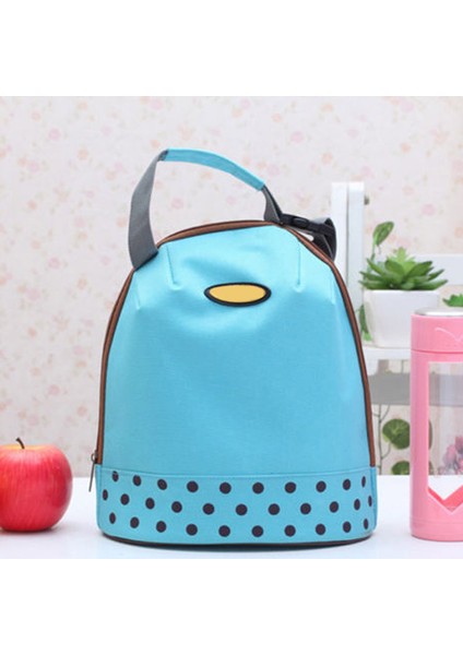 Mavi Stil Taşınabilir Soğutucu Tote Yalıtımlı Kanvas Öğle Yemeği Çantası Termal Gıda Bento Öğle Yemeği Çantaları Bolsa Termica (Yurt Dışından)