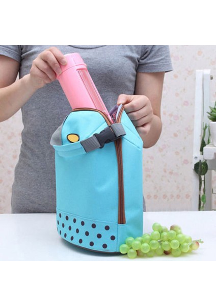 Mavi Stil Taşınabilir Soğutucu Tote Yalıtımlı Kanvas Öğle Yemeği Çantası Termal Gıda Bento Öğle Yemeği Çantaları Bolsa Termica (Yurt Dışından) fırsatları
