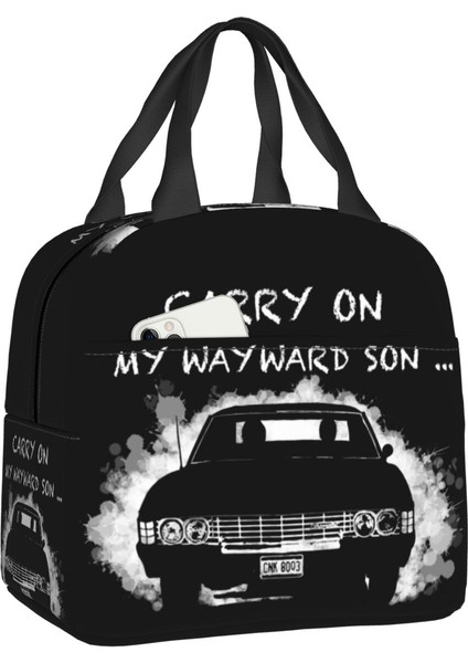 No.3 Tarzı 22X20X13CM Supernatural Öğle Yemeği Çantası Kadınlar Için Sızdırmazlık Tasarrufu Insan Avcılık Şeyler Termal Soğutucu Yalıtımlı Yemek Kabı Yiyecek Çantası (Yurt Dışından)