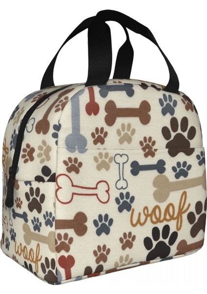 No.8 Tarzı 22X20X13CM Komik Köpek Paw Desen Termal Yalıtımlı Öğle Yemeği Çantası Kadın Yeniden Kullanılabilir Yemek Kabı Açık Çok Fonksiyonlu Yiyecek Kutusu (Yurt Dışından)