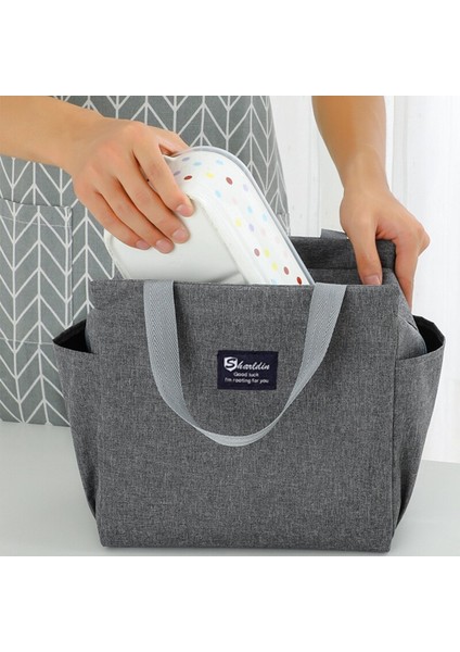 Siyah Stil Büyük Kapasiteli Soğutucu Çanta Su Geçirmez Oxford Taşınabilir Fermuar Termal Öğle Yemeği Çantaları Yalıtımlı Dondurucu Çanta Kamp Çantası (Yurt Dışından) modelleri