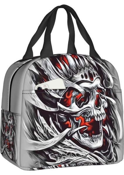 No.5 Tarzı 22X20X13CM Kafatası Yalıtımlı Öğle Yemeği Çantası Okul Ofis Için Yeniden Kullanılabilir Termal Soğutucu Yemek Kabı Kadın Çocuk Gıda Konteyner Bez Çantalar (Yurt Dışından)