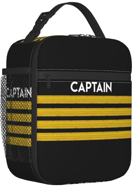 No.7 Tarzı 26X21X11CM Uçmak Için Doğan Kaptan Çizgili Uçuş Pilotu Öğle Yemeği Kutuları Çok Fonksiyonlu Havacılık Uçak Soğutucu Termal Gıda Yalıtımlı Öğle Yemeği Çantası (Yurt Dışından)