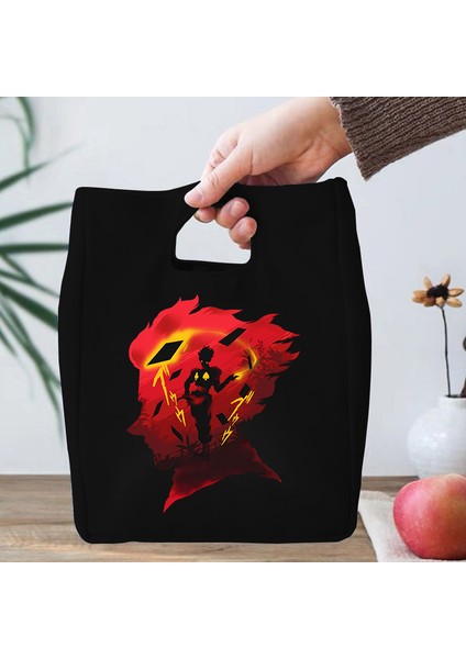 Mavi Stil Camp Hunter Anime Kawaii Gençler Kanvas Çanta Kadın Öğle Yemeği Kutusu Cep Telefonu Bento Çantası Öğrenci Hunter×hunter Okul Öğrenci Termal Çanta (Yurt Dışından) modelleri