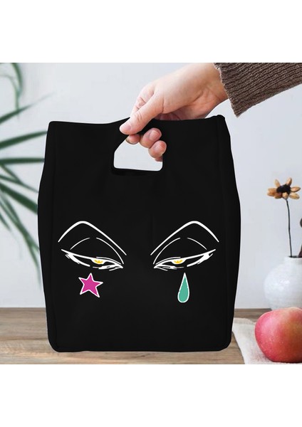 Mavi Stil Camp Hunter Anime Kawaii Gençler Kanvas Çanta Kadın Öğle Yemeği Kutusu Cep Telefonu Bento Çantası Öğrenci Hunter×hunter Okul Öğrenci Termal Çanta (Yurt Dışından) fırsatları