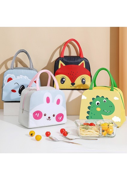 No.3 Tarzı Kadınlar ve Çocuklar Için Su Geçirmez Yalıtımlı Öğle Yemeği Çantası, Sevimli Karikatür Gıda Saklama Kabı Çanta (Yurt Dışından) modelleri