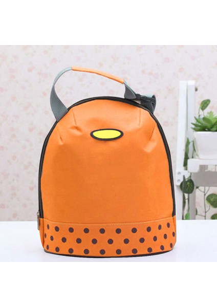 Turuncu Tarzı Taşınabilir Soğutucu Tote Yalıtımlı Kanvas Öğle Yemeği Çantası Termal Gıda Bento Öğle Yemeği Çantaları Bolsa Termica (Yurt Dışından)