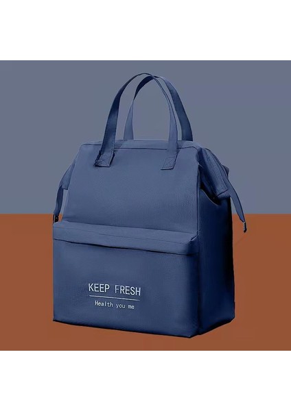 Donanma-S Tarzı Büyük Kapasiteli Öğle Yemeği Çantası Kadın Su Geçirmez Yalıtımlı Omuz Crossbody Çanta Yemek Kabı Için Taşınabilir Taze Soğutucu Çanta (Yurt Dışından)