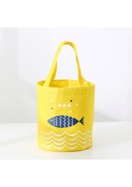 Sarı Tarzı Karikatür Taşınabilir Öğle Yemeği Çantası Termal Öğle Yemeği Kutusu Gıda Depolama El Çantaları Seyahat Çantası Yalıtımlı Soğutucu Öğle Yemeği Çantası (Yurt Dışından)