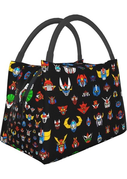 No.11 Tarzı Ufo Robot Goldorak Grendizer Termal Yalıtımlı Öğle Yemeği Çantaları Kadın Anime Mekanik Savaşçı Yeniden Kullanılabilir Öğle Yemeği Çantası Yemek Yiyecek Kutusu (Yurt Dışından)
