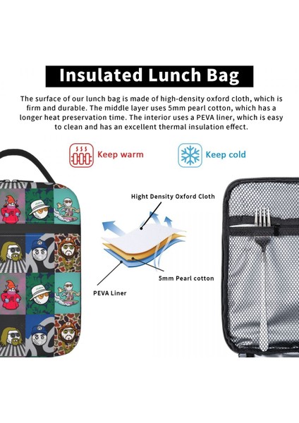 No.8 Tarzı 26X21X11CM Lüks Malbons Golf Yalıtımlı Öğle Yemeği Çantaları Kadınlar Için Yeniden Kullanılabilir Termal Soğutucu Gıda Yemek Kabı Çocuklar Okul Çocukları (Yurt Dışından) indirimleri