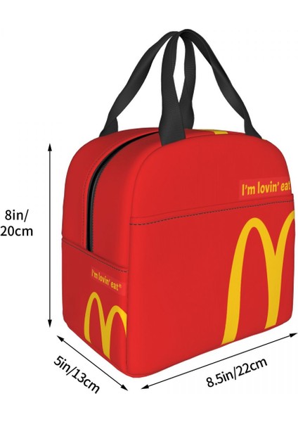 No.7 Tarzı 22X20X13CM 2023 Moda Fast Food Öğle Yemeği Kutuları Ürün Taşınabilir Yenilik Yalıtımlı Kanvas Soğutucu Çanta Termal Soğuk Gıda Çalışma Öğle Yemeği Çantası (Yurt Dışından)