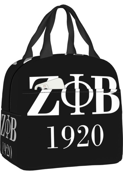 No.14 Tarzı 22X20X13CM Zeta Phi Beta Öğle Yemeği Çantası Kadın Sıcak Soğutucu Yalıtımlı Yemek Kabı Çocuklar Için Okul Çalışması Gıda Torbaları (Yurt Dışından)