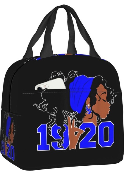 No.14 Tarzı 22X20X13CM Zeta Phi Beta Öğle Yemeği Çantası Kadın Sıcak Soğutucu Yalıtımlı Yemek Kabı Çocuklar Için Okul Çalışması Gıda Torbaları (Yurt Dışından) fiyatları