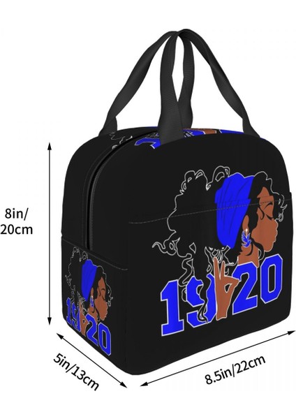 No.14 Tarzı 22X20X13CM Zeta Phi Beta Öğle Yemeği Çantası Kadın Sıcak Soğutucu Yalıtımlı Yemek Kabı Çocuklar Için Okul Çalışması Gıda Torbaları (Yurt Dışından) fırsatları