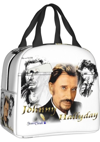 No.19 Tarzı 22X20X10CM Johnny Hallyday Yalıtımlı Öğle Yemeği Çantası Kadınlar Için Sızdırmaz Fransa Rock Şarkıcısı Termal Soğutucu Bento Gişe Çalışma Okulu (Yurt Dışından)