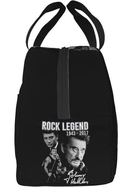 No.19 Tarzı 22X20X10CM Johnny Hallyday Yalıtımlı Öğle Yemeği Çantası Kadınlar Için Sızdırmaz Fransa Rock Şarkıcısı Termal Soğutucu Bento Gişe Çalışma Okulu (Yurt Dışından) modelleri