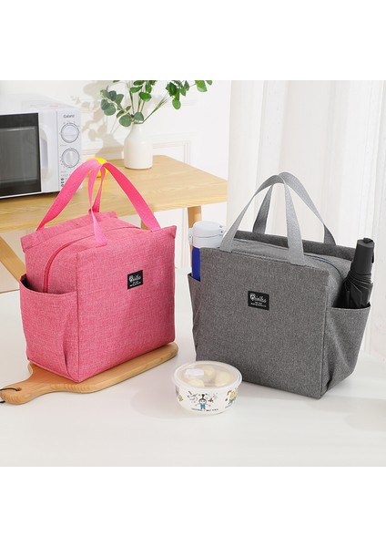 Siyah Stil 1 Adet Isı Yalıtımı Düz Renk Çift Cep Büyük Kapasiteli Bento Paketi, Katyonik Öğle Yemeği Kutusu (Yurt Dışından) fiyatları