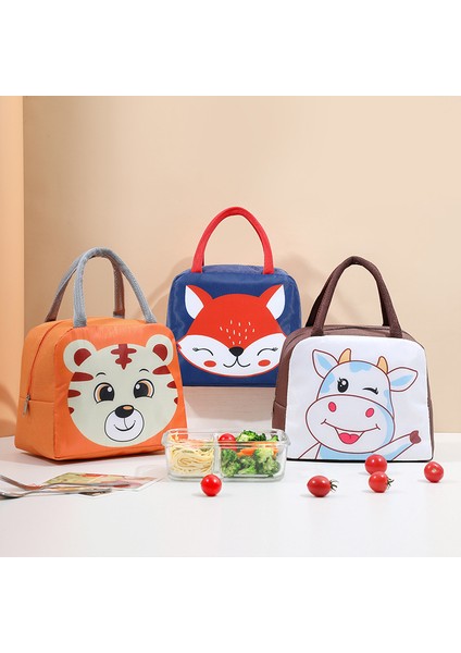 B-Denizkızı Stili Karikatür Fonksiyonel Desen Soğutucu Yemek Kabı Çantası Taşınabilir Yalıtımlı Kanvas Öğle Yemeği Çantası Termal Gıda Öğle Yemeği Çantaları Kadınlar Için Çocuk (Yurt Dışından) fırsatları