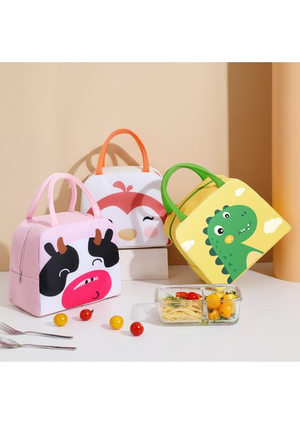 B-Denizkızı Stili Karikatür Fonksiyonel Desen Soğutucu Yemek Kabı Çantası Taşınabilir Yalıtımlı Kanvas Öğle Yemeği Çantası Termal Gıda Öğle Yemeği Çantaları Kadınlar Için Çocuk (Yurt Dışından) indirimleri