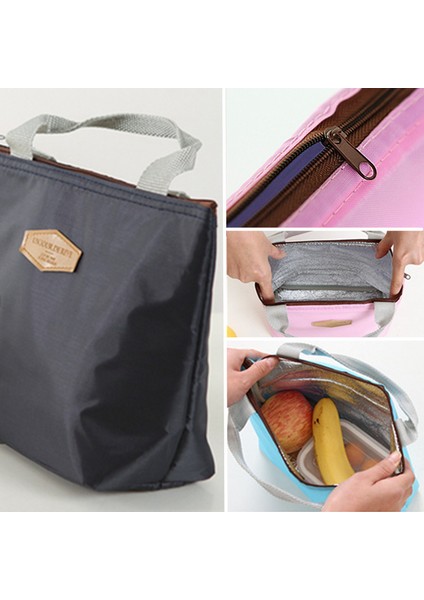 Turuncu Tarzı Su Geçirmez Yalıtım Çantası Yemek Kabı Taşınabilir Termal Yalıtımlı Yemek Kabı Tote Soğutucu Çanta Öğle Yemeği Çantaları Kadınlar Için (Yurt Dışından) fırsatları