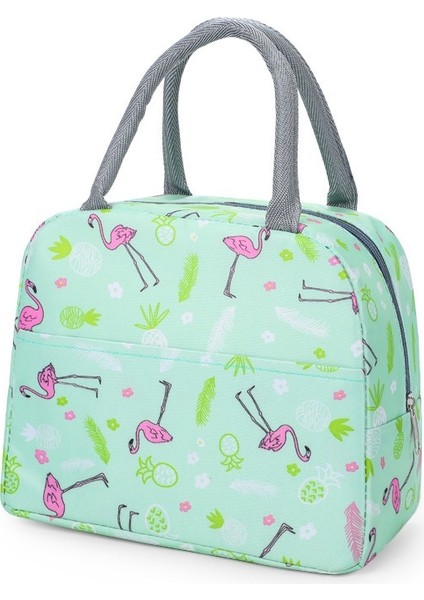 No.12 Tarzı Kalınlaşmış Alüminyum Folyo Taşınabilir Öğle Yemeği Çantası Termal Yalıtımlı Yemek Kabı Tote Soğutucu Çanta Gıda Çanta Kadın Uygun Kutu Tote (Yurt Dışından)